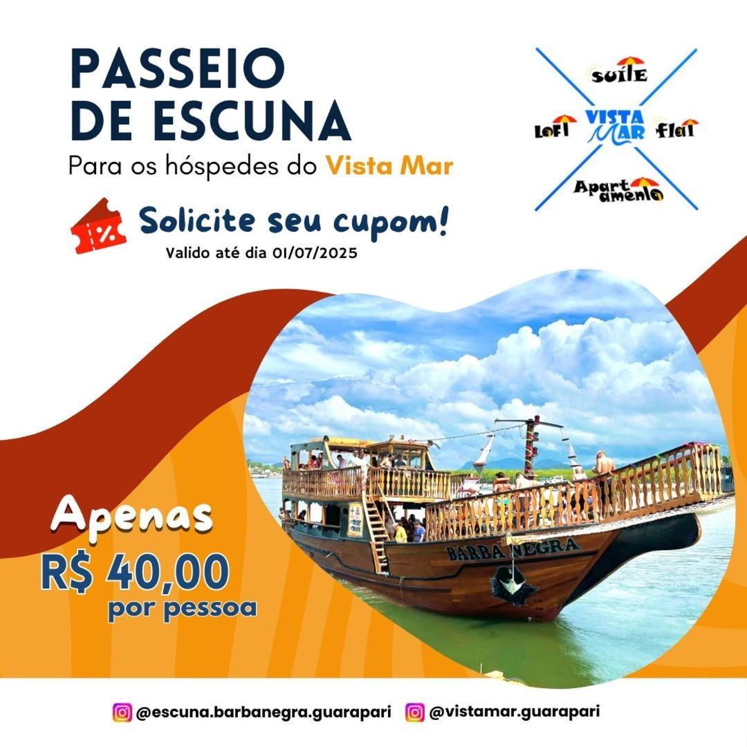 Apartamento Vista Mar 209 - 2 Quartos - Praia Do Morro - Predio Frente Mar - Varanda Com Vista Mar - Elevador - Atravessou A Avenida, Ja Esta Na Praia - Com Garagem - Internet 瓜拉派瑞 外观 照片